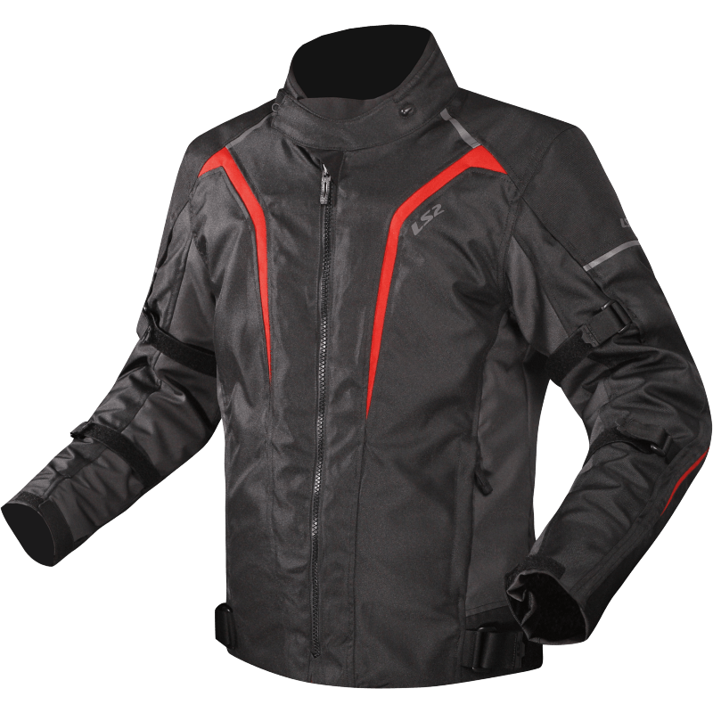 Campera LS2 Sepang Hombre Negro / Rojo