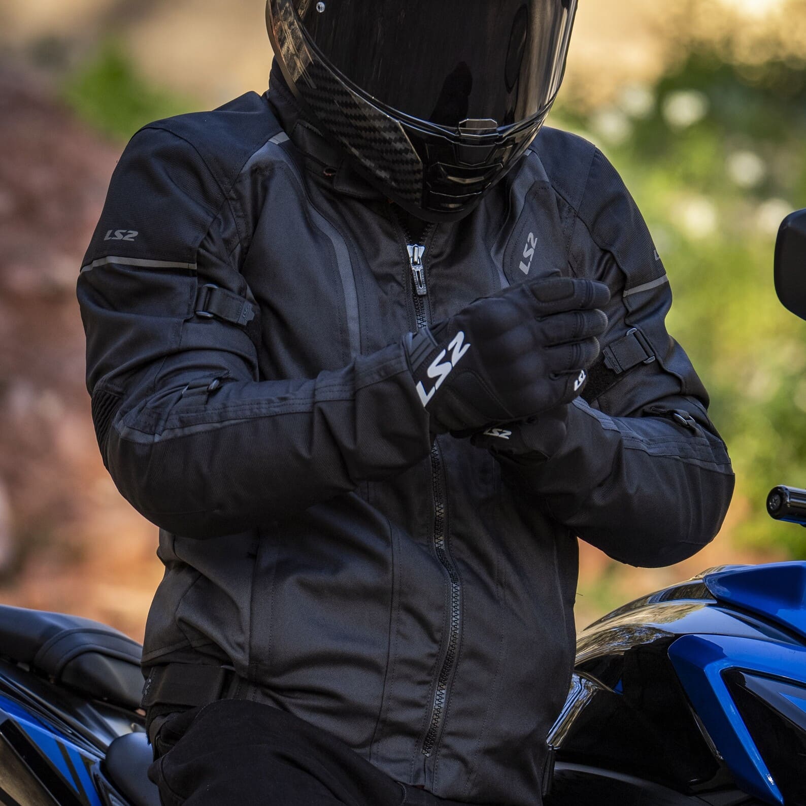 Campera LS2 Sepang Hombre / Negro / Gris