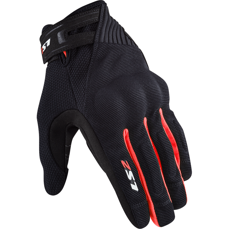 Guante LS2 Dart II Hombre Negro / Rojo