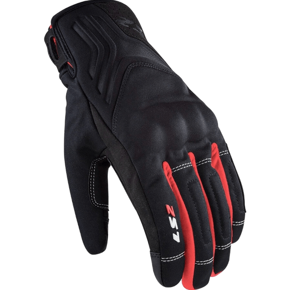 Guante LS2 Jet II Hombre Negro / Rojo