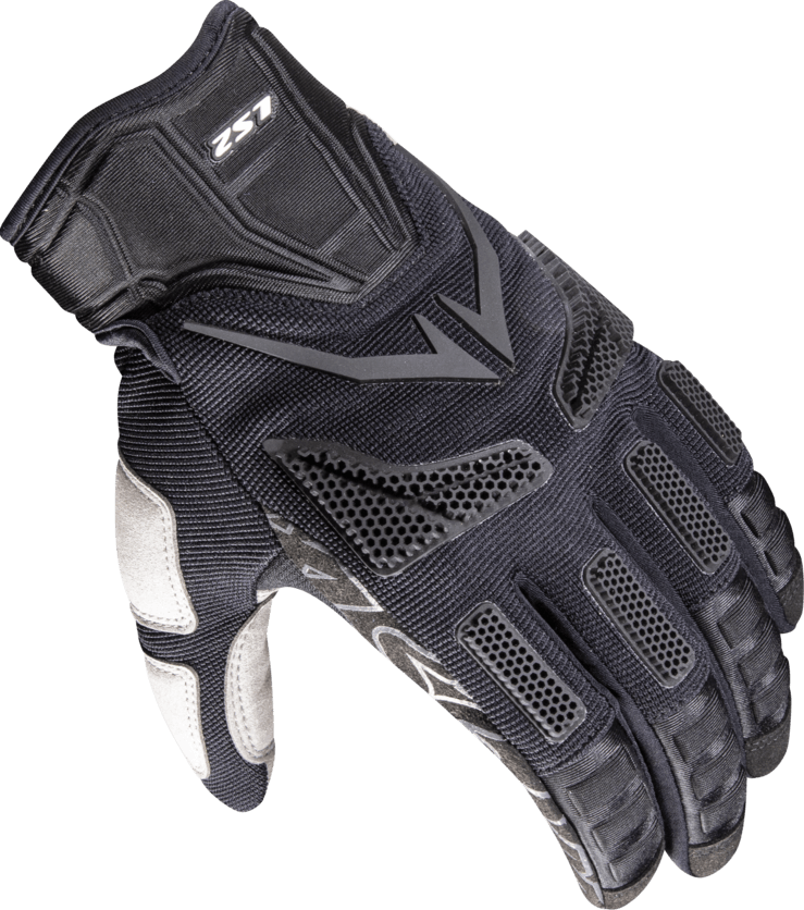 Guante LS2 Ravin Hombre Negro / Blanco