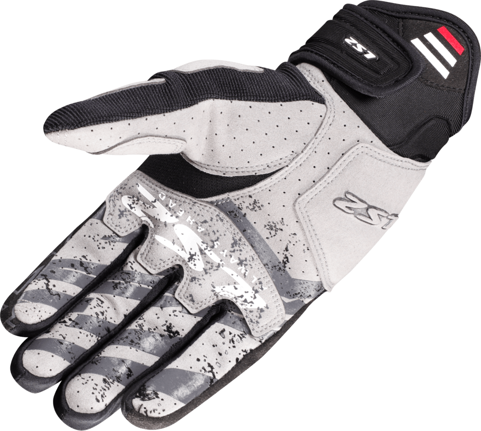 Guante LS2 Ravin Hombre Negro / Rojo