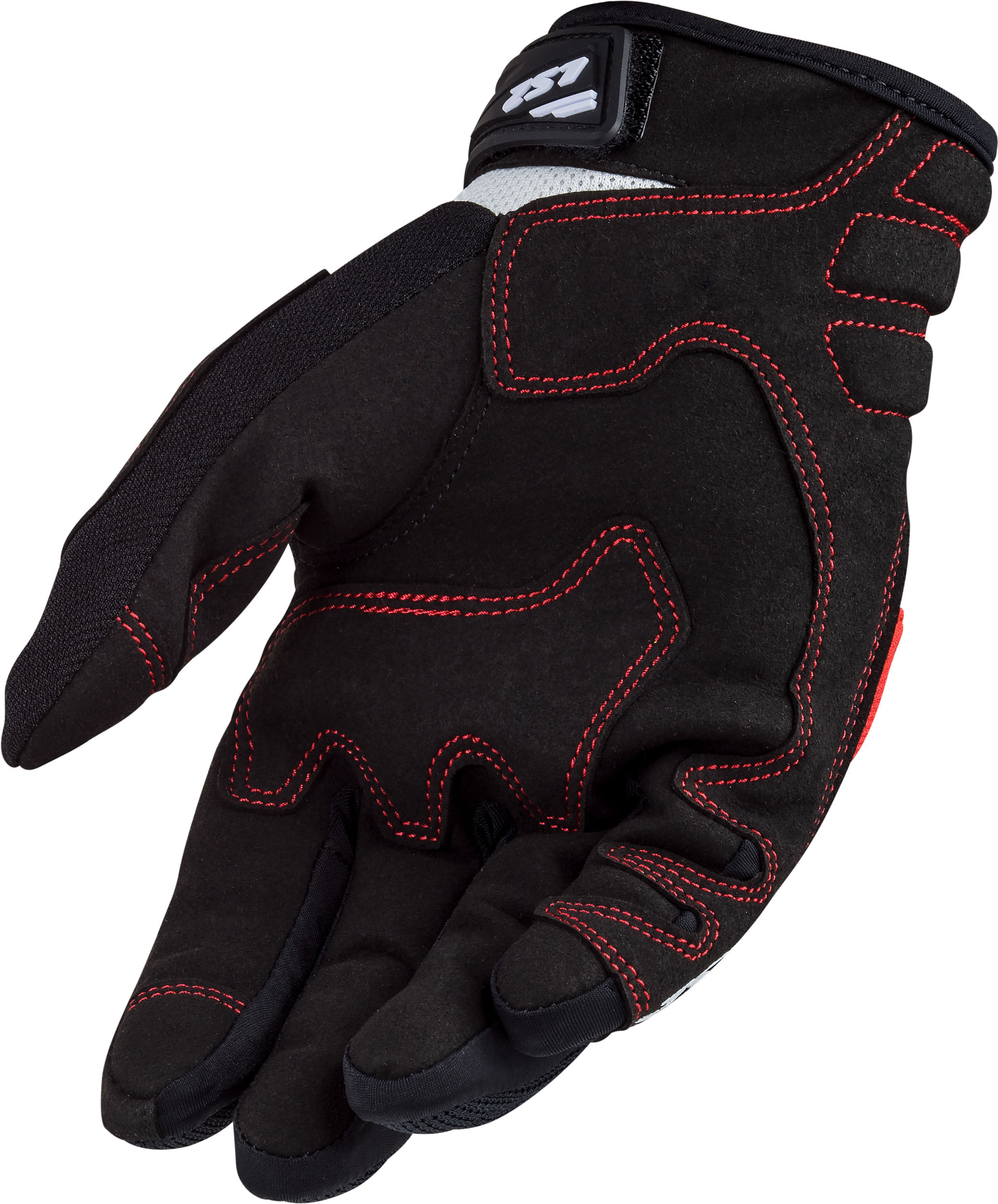 Guante LS2 Silva Hombre Negro / Rojo