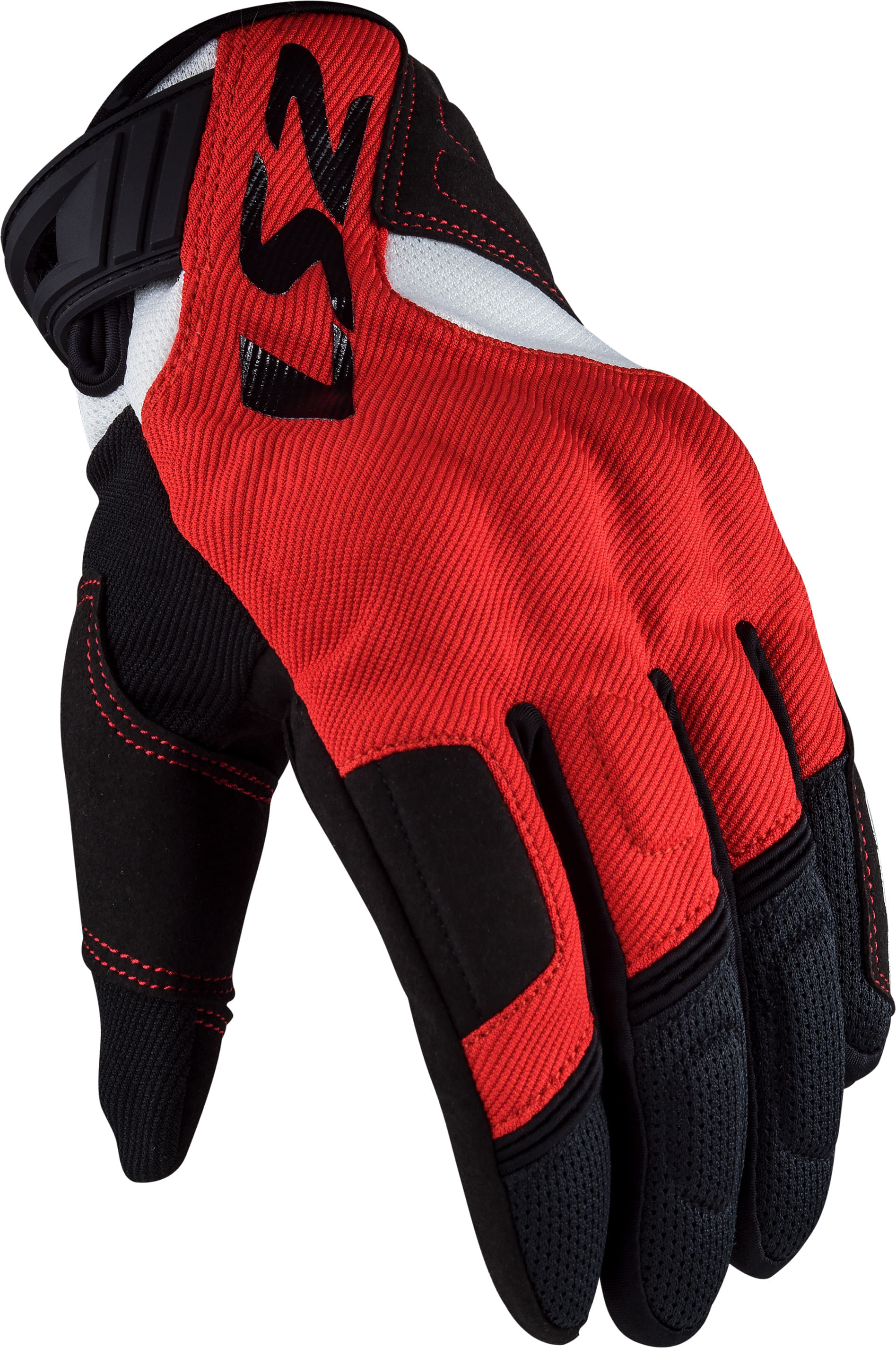 Guante LS2 Silva Hombre Negro / Rojo