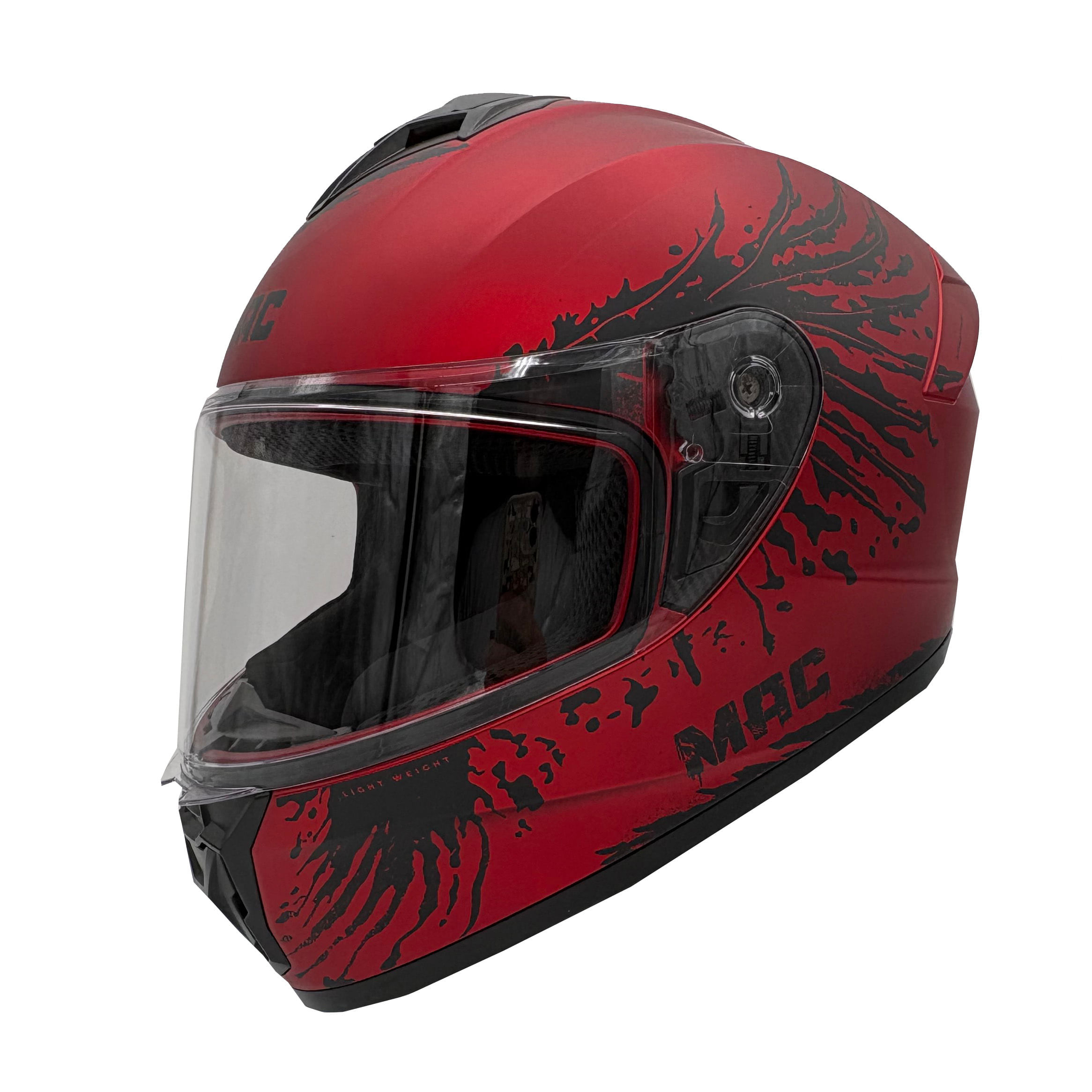 Casco MAC 801 Starter Fenix Rojo / Negro / Mate
