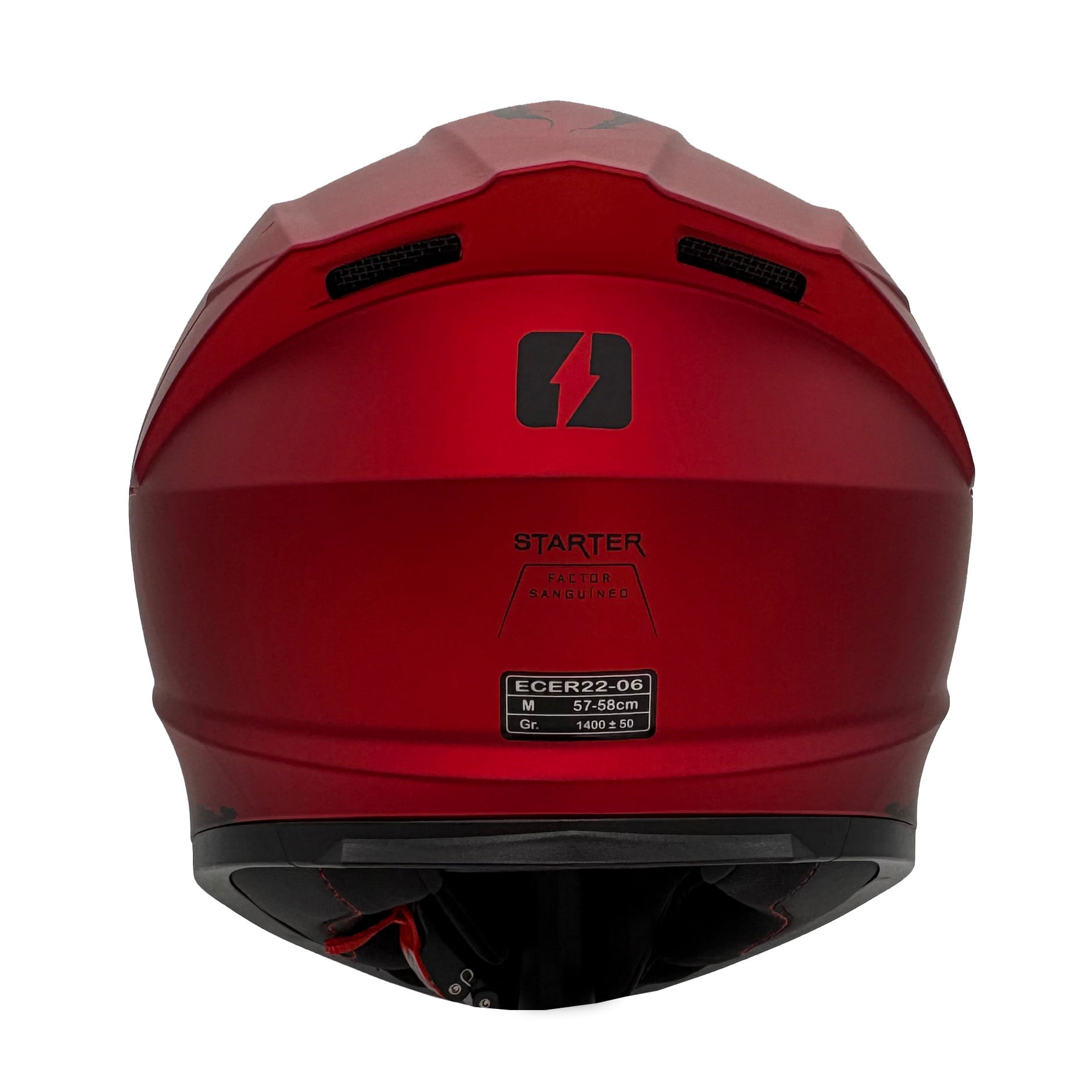 Casco MAC 801 Starter Fenix Rojo / Negro / Mate