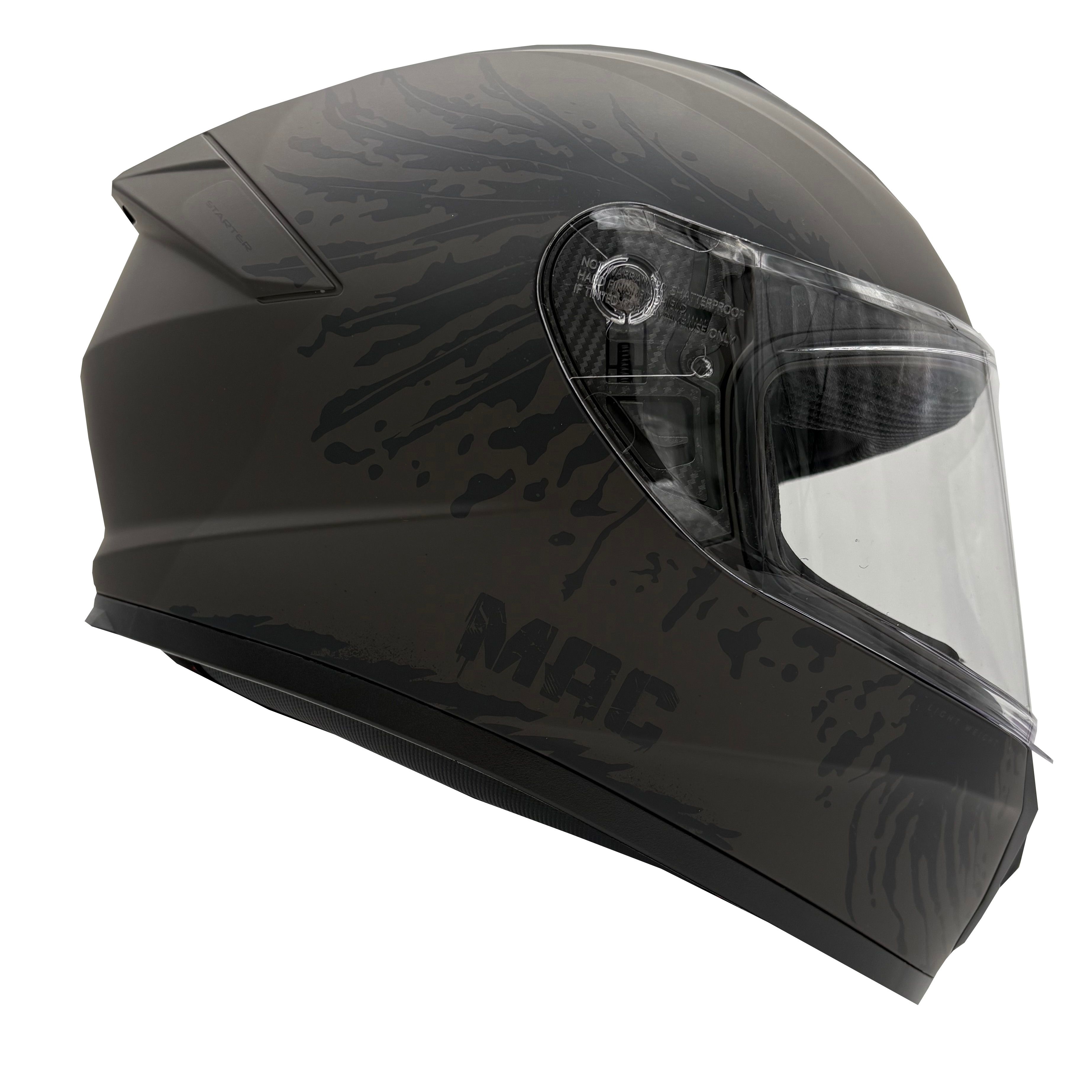 Casco MAC 801 Starter Fenix Negro / Mate