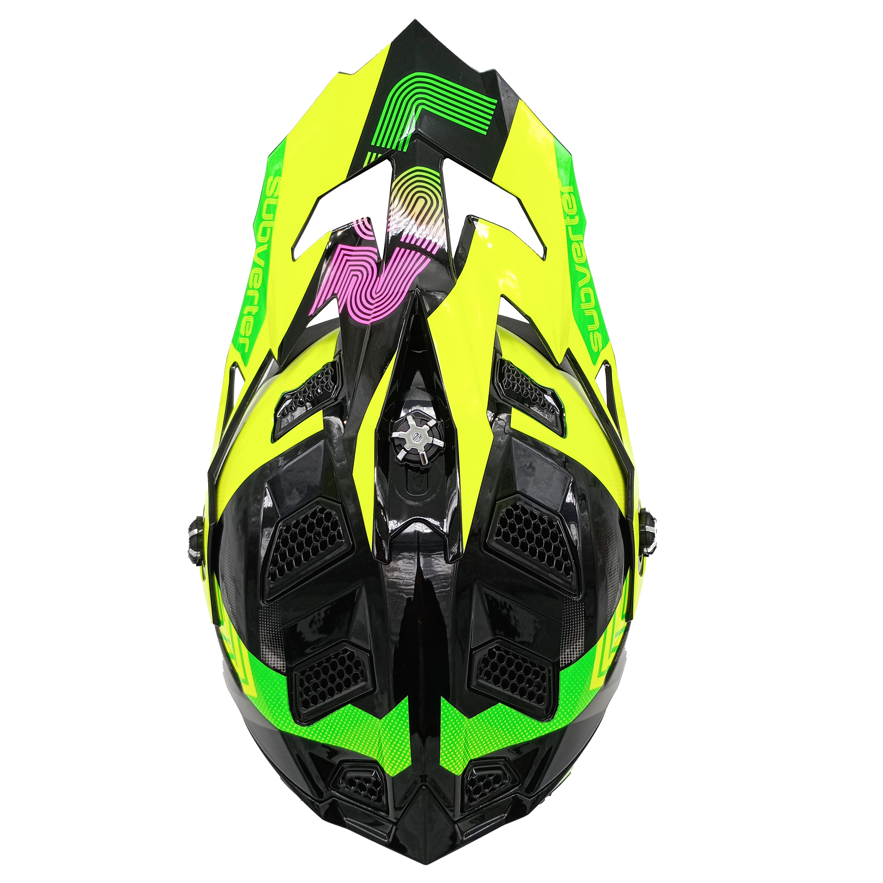 Casco LS2 700 Subverter Chromatic Negro / Fluo Brillo