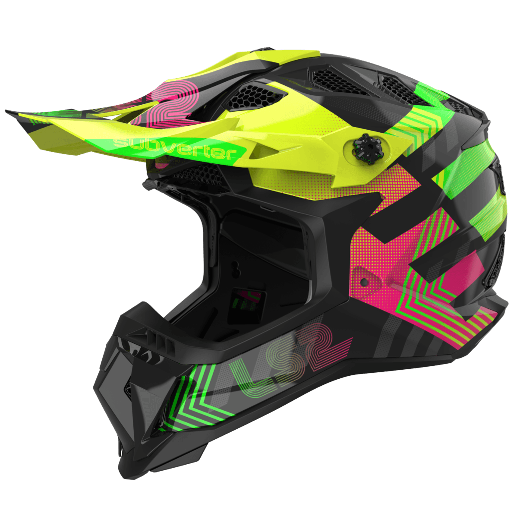 Casco LS2 700 Subverter Chromatic Negro / Fluo Brillo