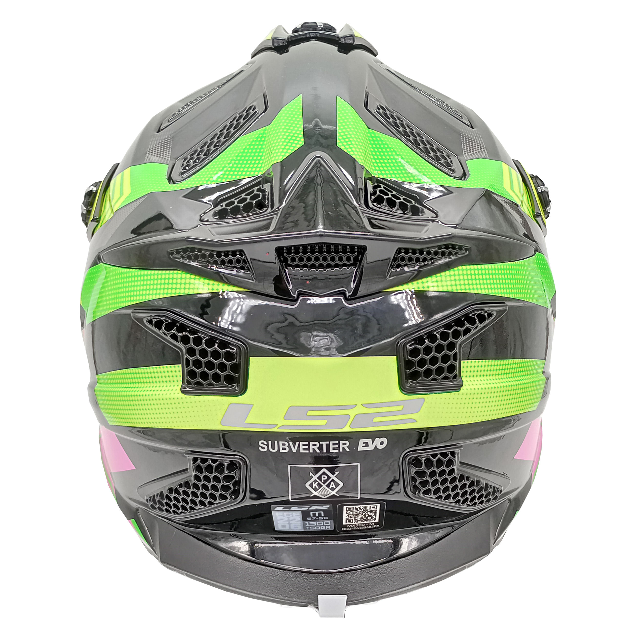 Casco LS2 700 Subverter Chromatic Negro / Fluo Brillo