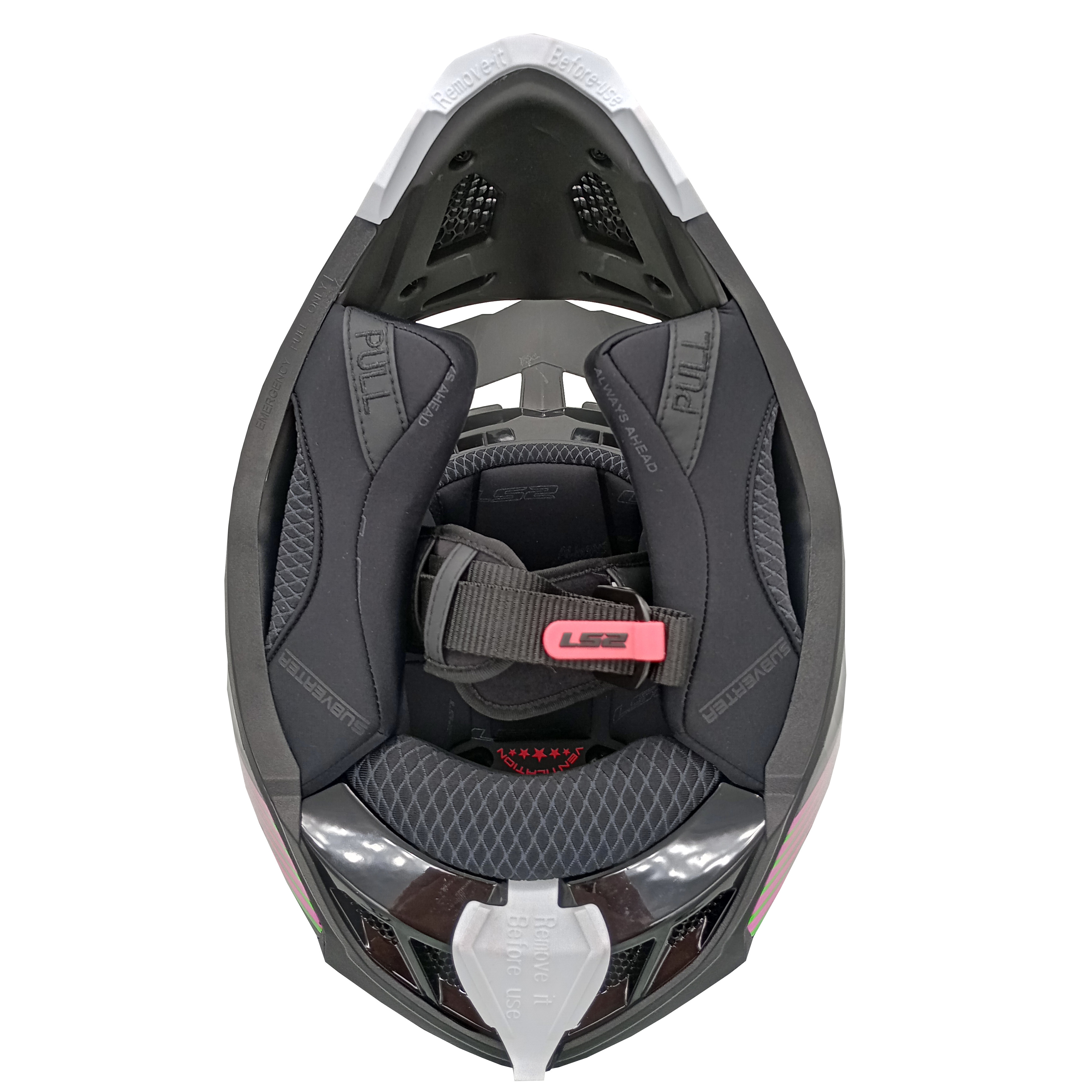 Casco LS2 700 Subverter Chromatic Negro / Fluo Brillo