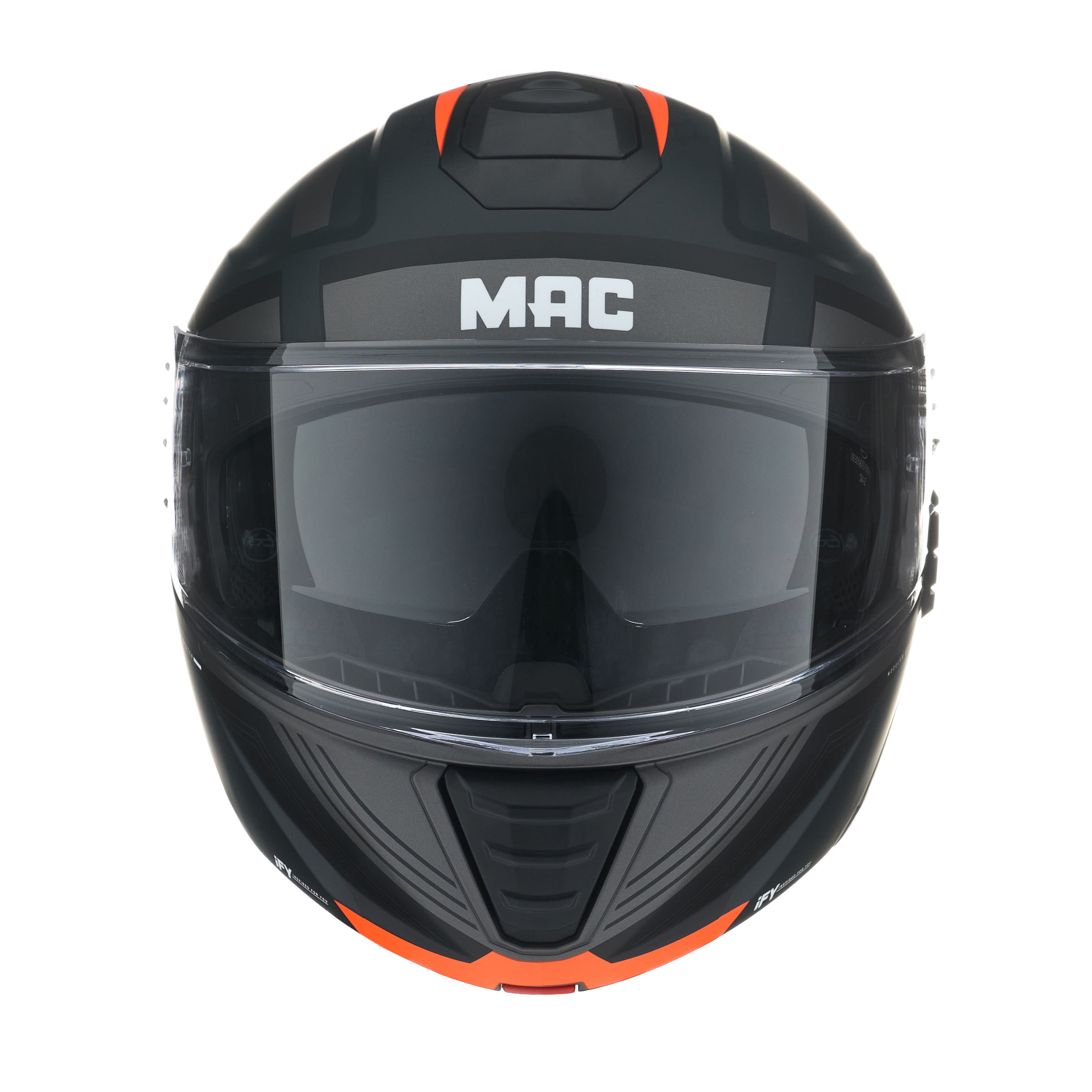 Casco MAC 917 Onyx Genius Negro / Rojo / Mate