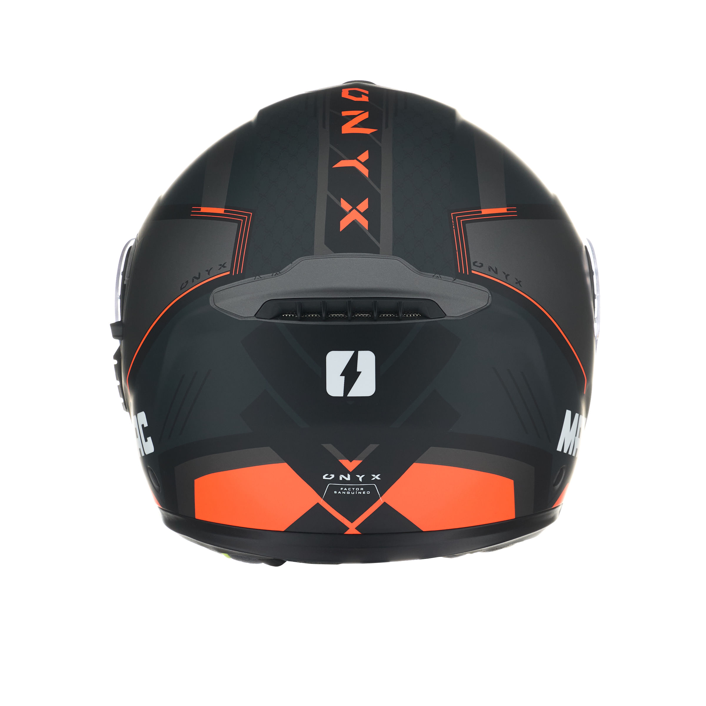 Casco MAC 917 Onyx Genius Negro / Rojo / Mate