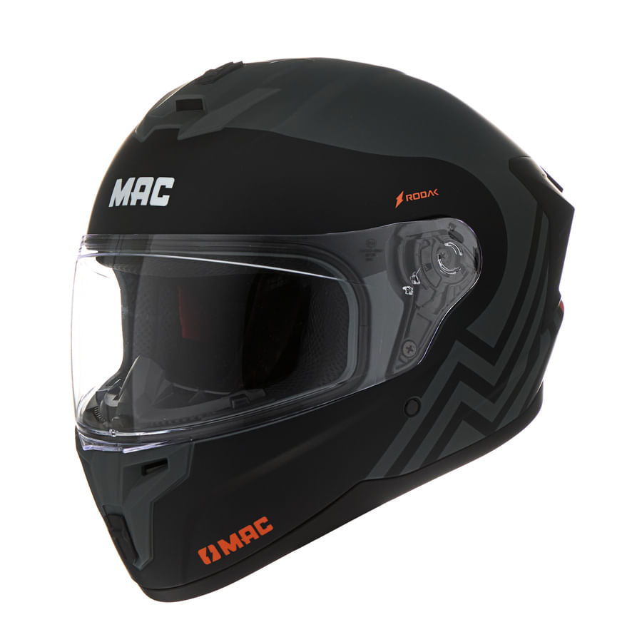 Casco MAC 070 Volt Rodak Negro / Gris / Mate