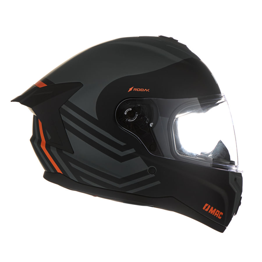 Casco MAC 070 Volt Rodak Negro / Gris / Mate