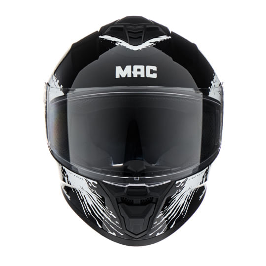 Casco MAC 801 Starter Fenix Negro / Blanco / Brillo