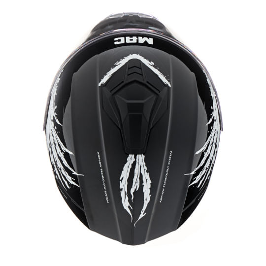 Casco MAC 801 Starter Fenix Negro / Blanco / Brillo