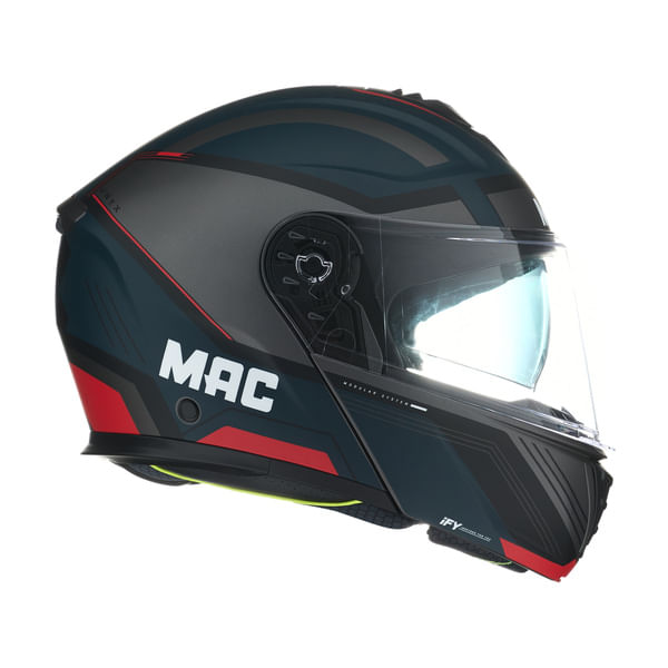 Casco MAC 917 Onyx Genius Azul / Rojo / Mate
