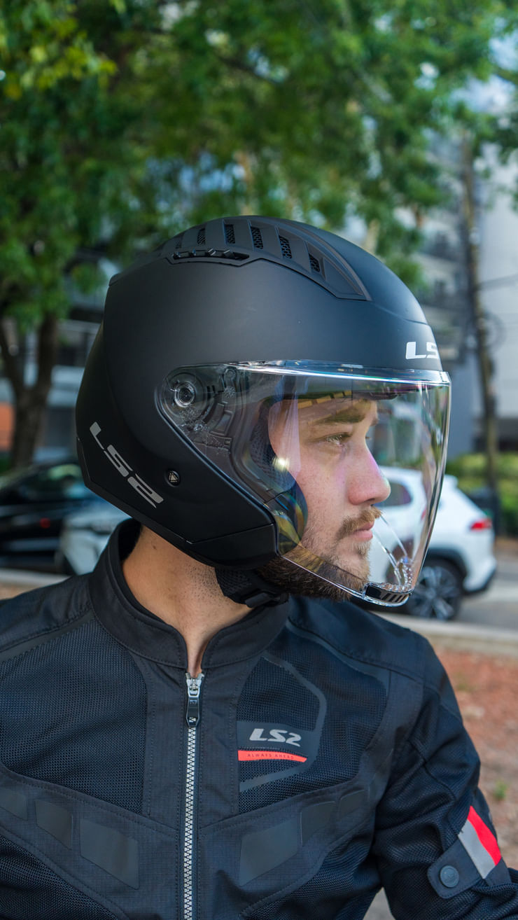 Casco LS2 600 Copter II Solid Negro / Mate