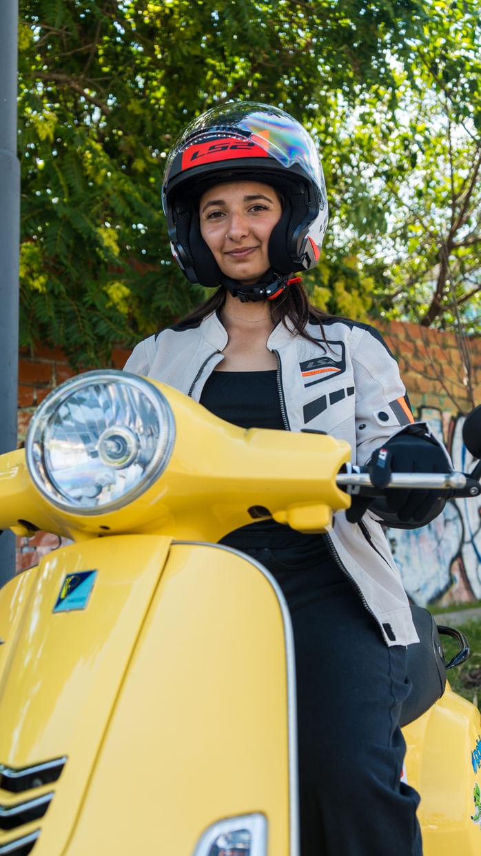 Casco LS2 600 Copter II Urbane Solid Blanco / Rojo / Mate