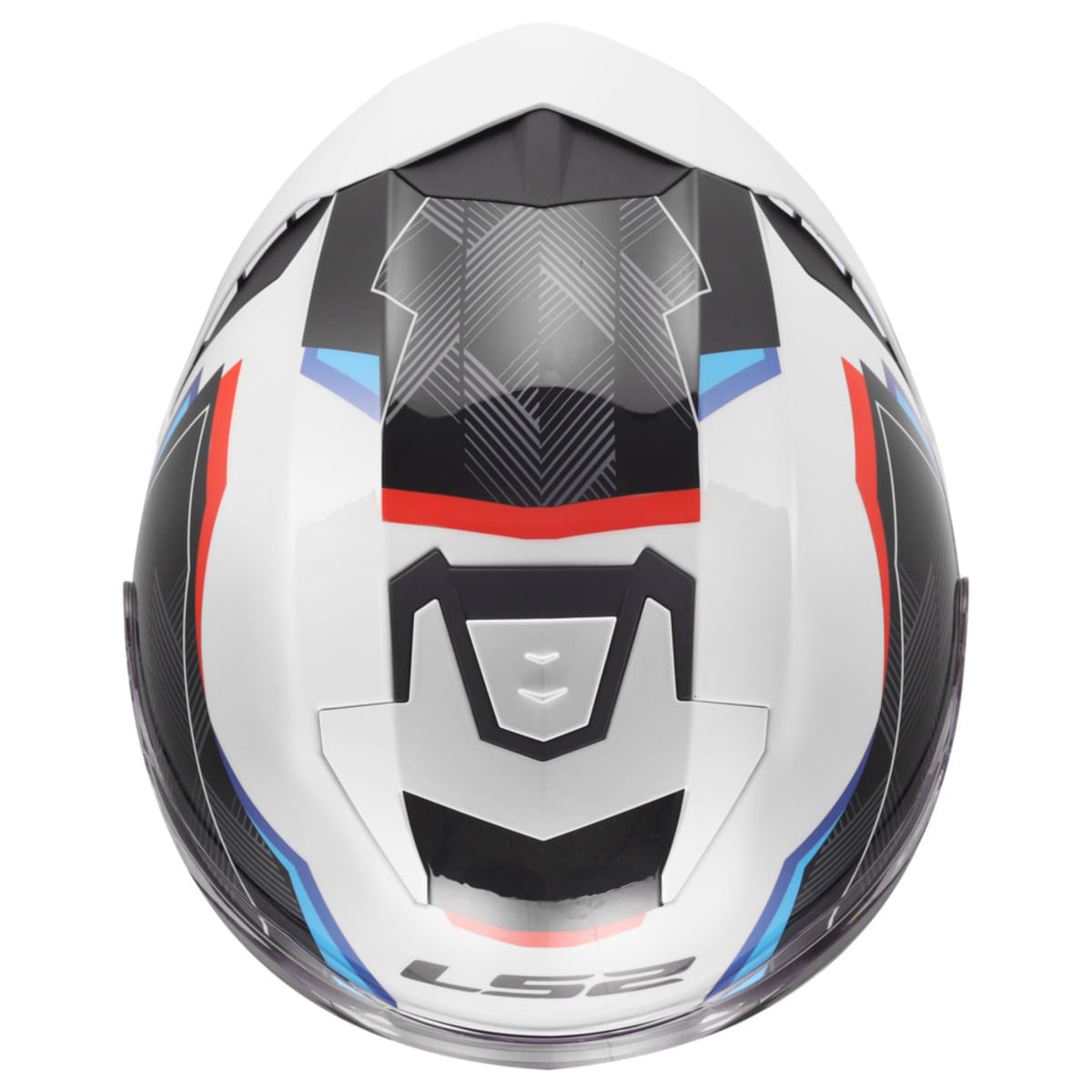 Casco LS2 618 Verso II Air Blanco / Azul / Brillo