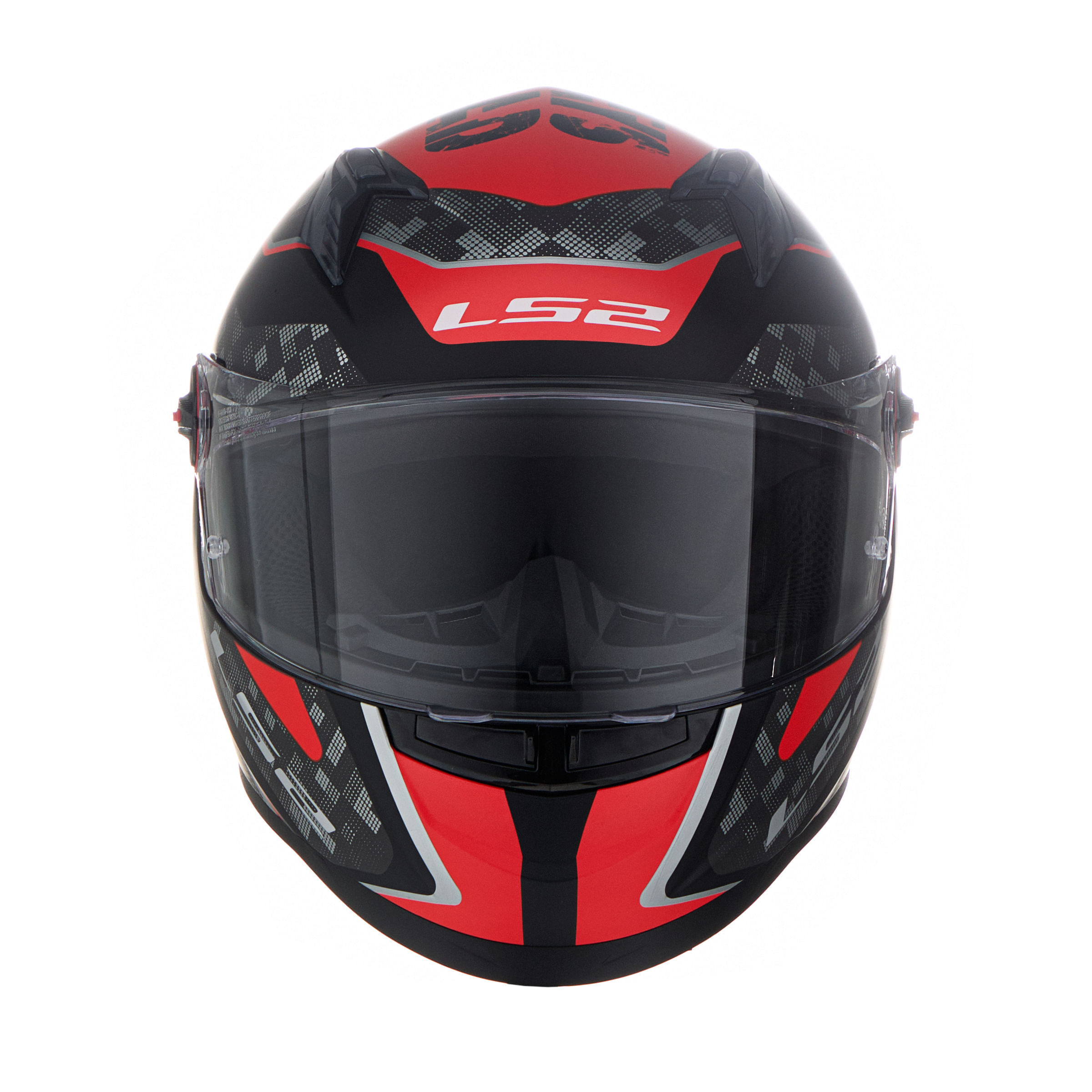 Casco LS2 816 Cosmos Strike Gris / Rojo / Mate