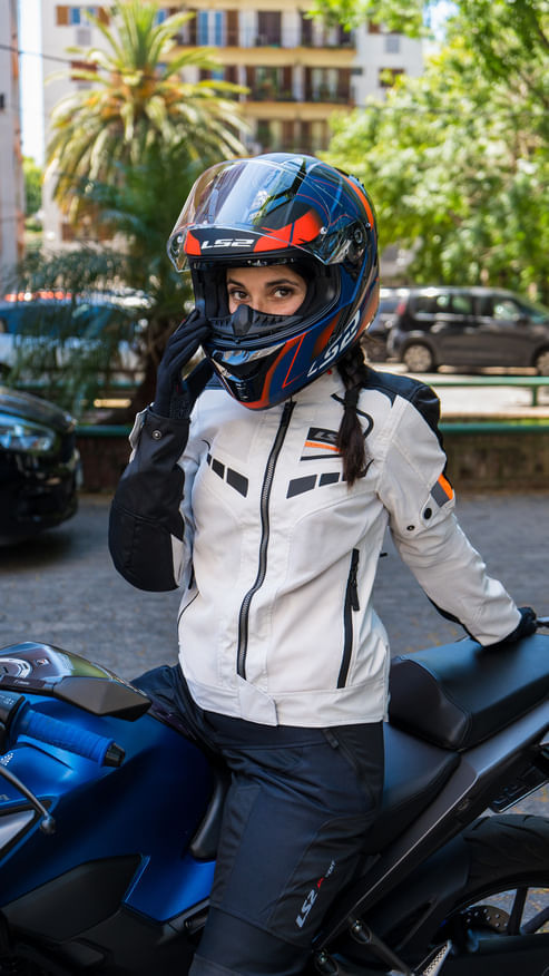 Casco LS2 806 Fusion Nexus Negro / Azul / Mate