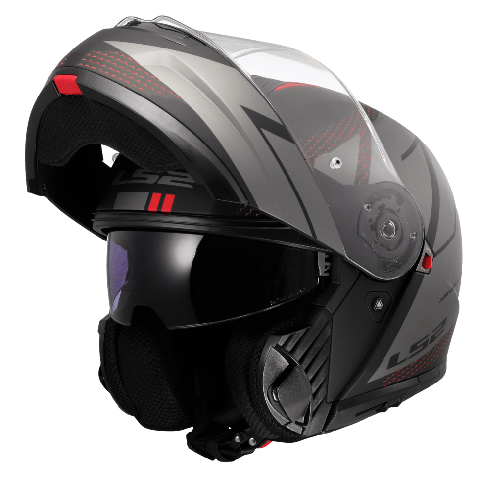 Casco LS2 908 Strobe II Code Negro / Gris / Mate