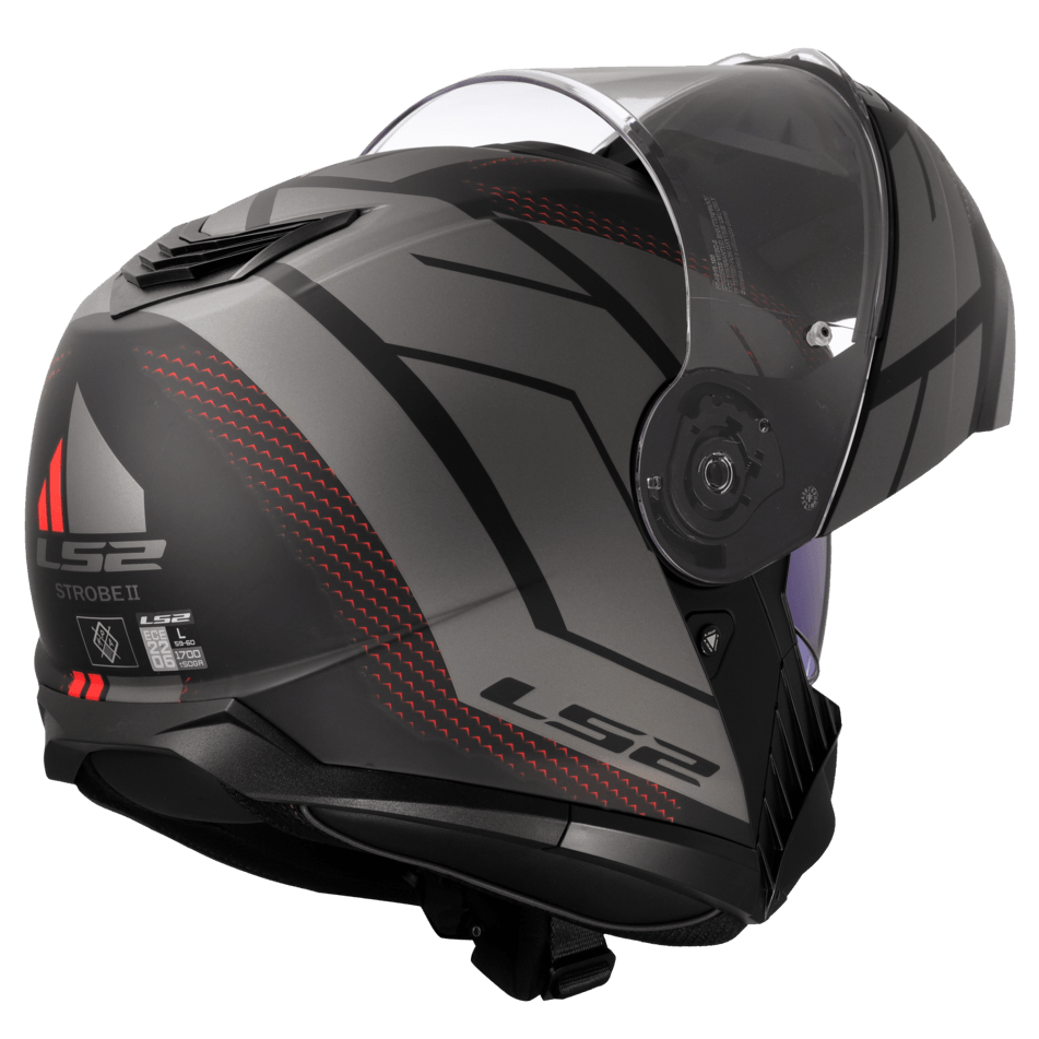 Casco LS2 908 Strobe II Code Negro / Gris / Mate
