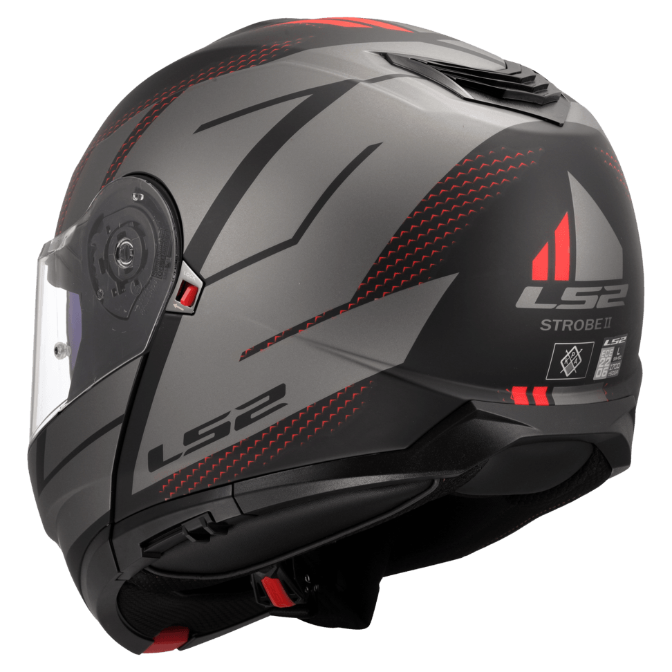 Casco LS2 908 Strobe II Code Negro / Gris / Mate