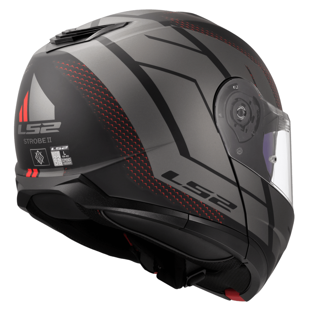 Casco LS2 908 Strobe II Code Negro / Gris / Mate
