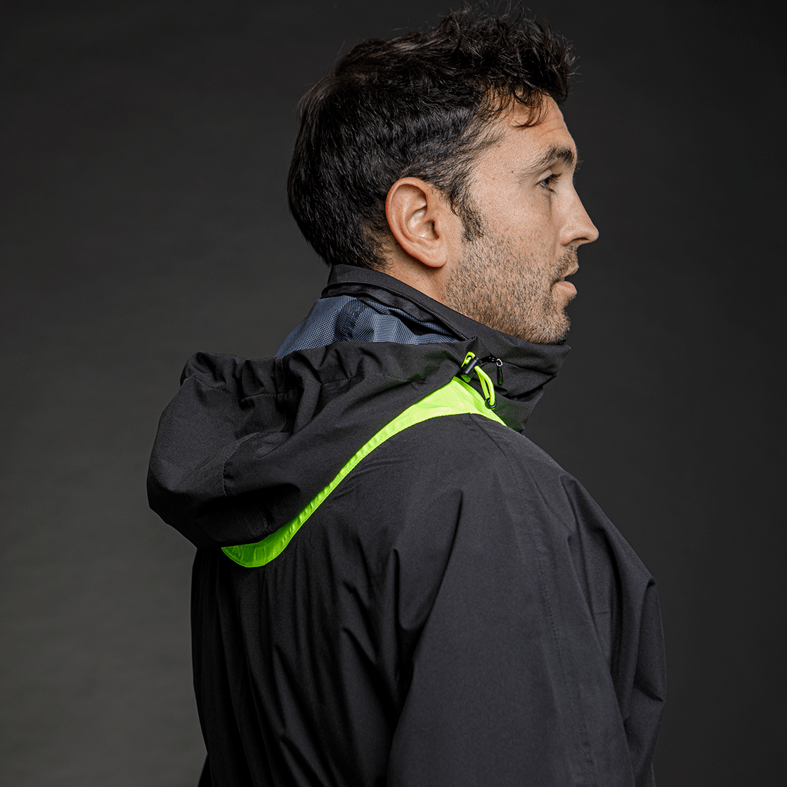Campera LS2 X-Rain Hombre Negro / Amarillo