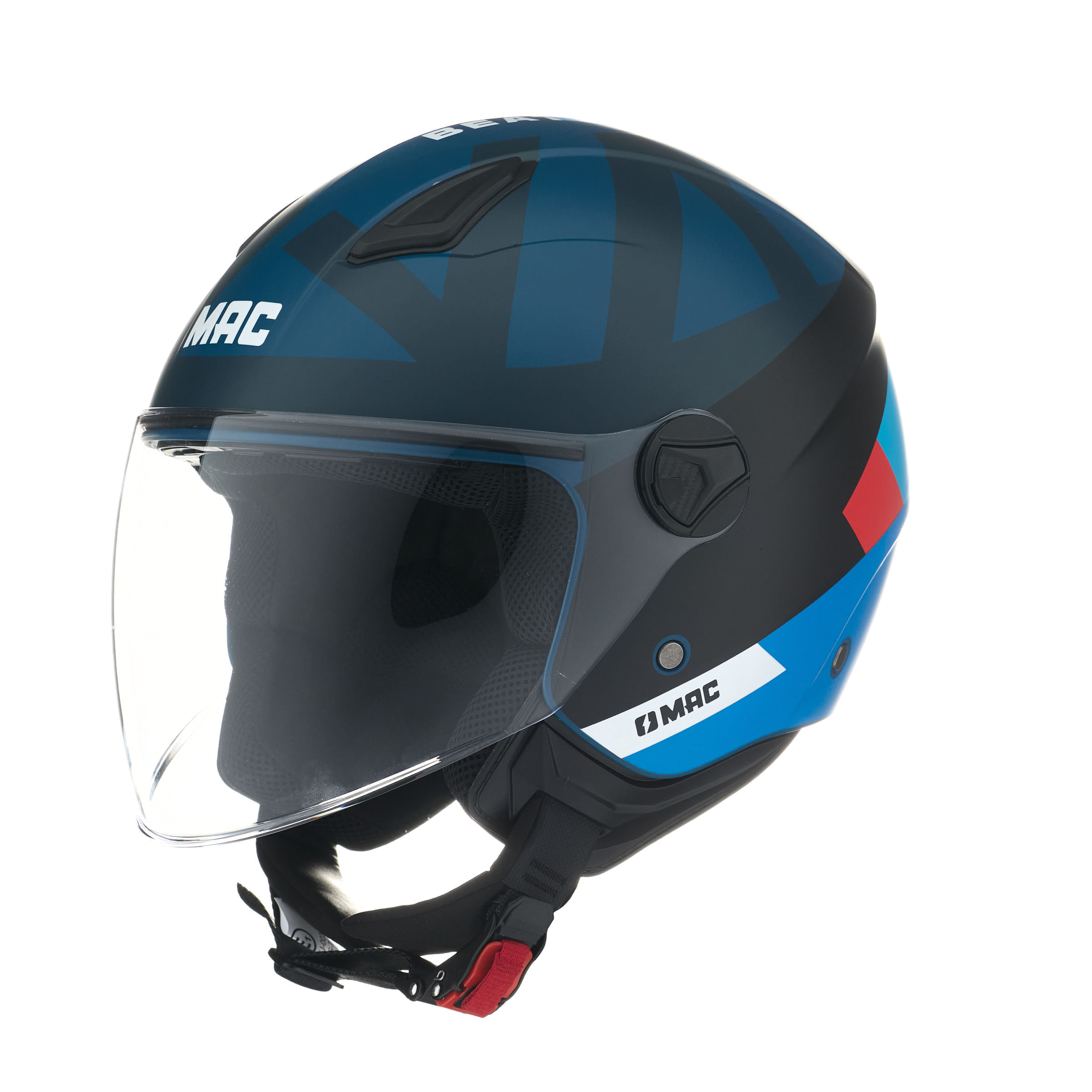 Casco MAC 721 Beat Nova Azul / Negro / Mate