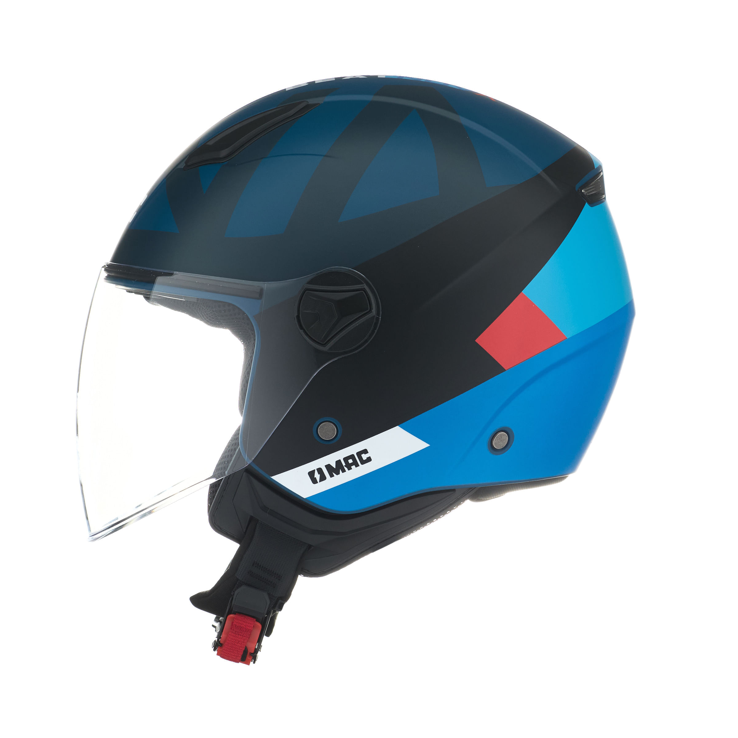 Casco MAC 721 Beat Nova Azul / Negro / Mate