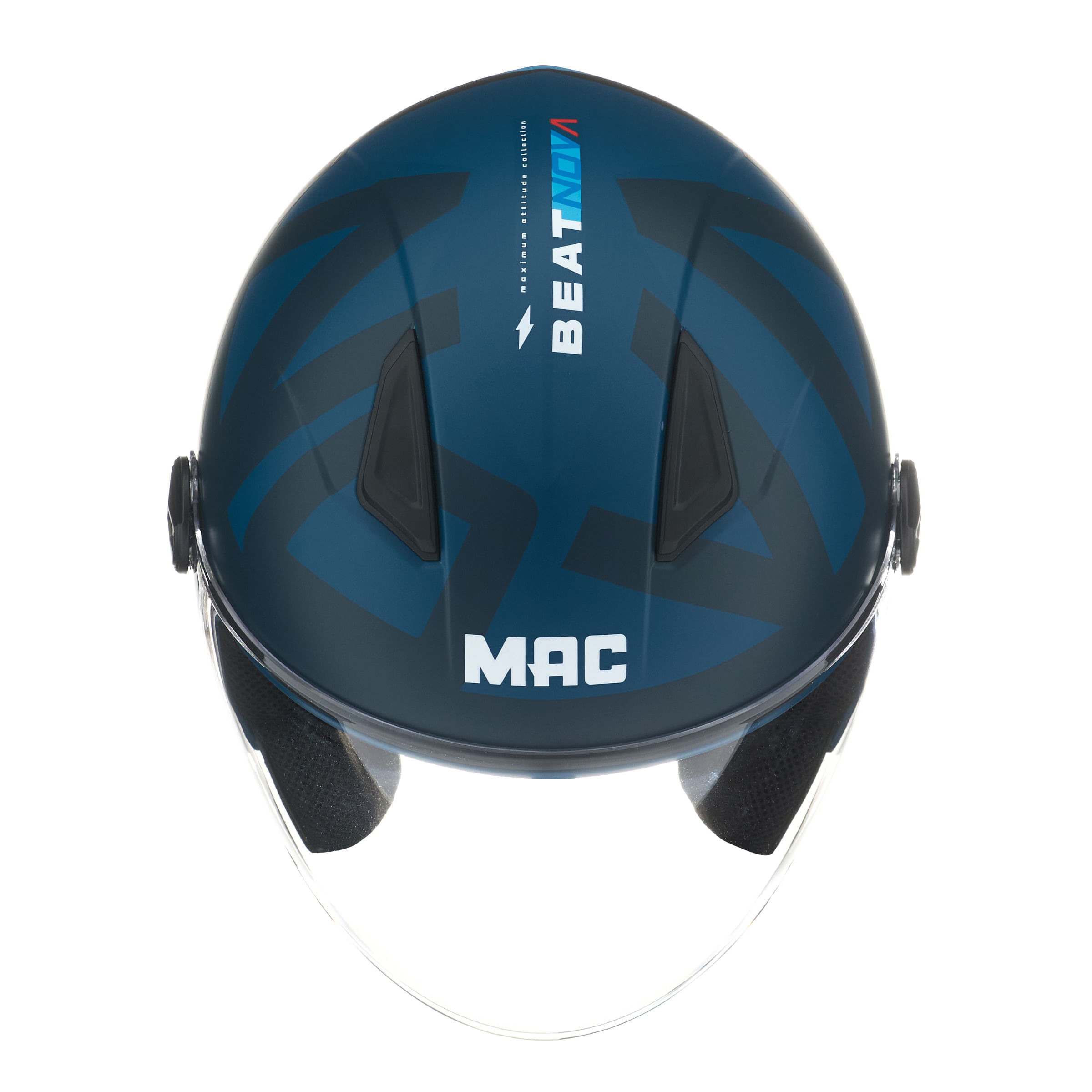 Casco MAC 721 Beat Nova Azul / Negro / Mate