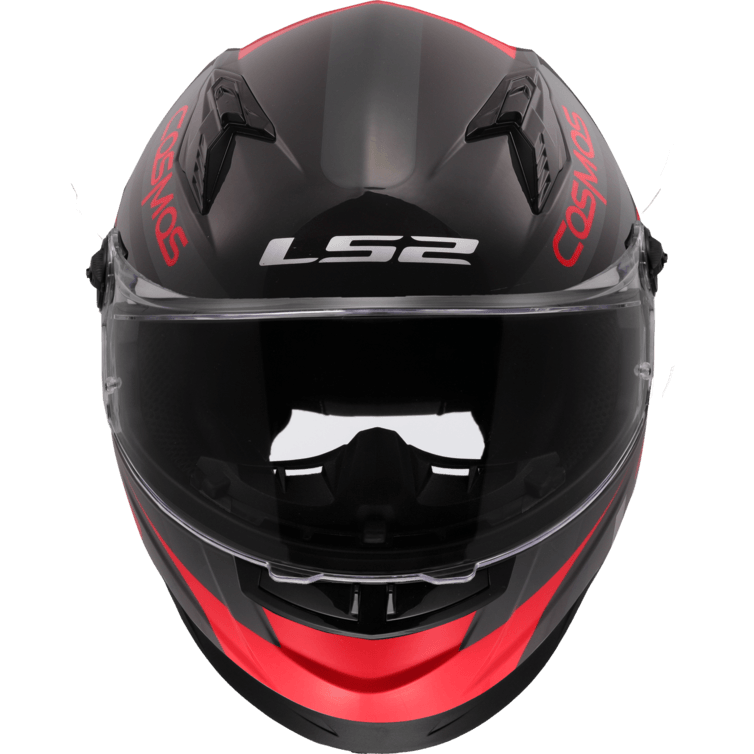 Casco LS2 816 Cosmos Modok Negro / Rojo Mate