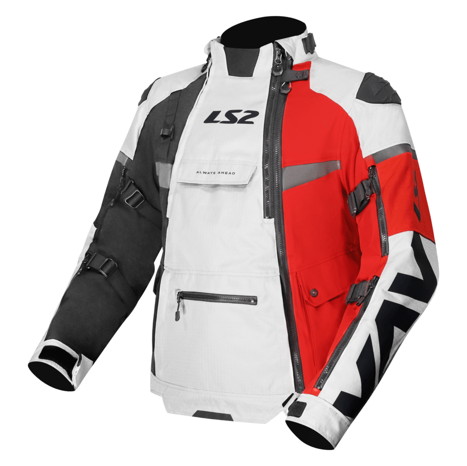 Campera LS2 X Master Hombre Gris / Negro