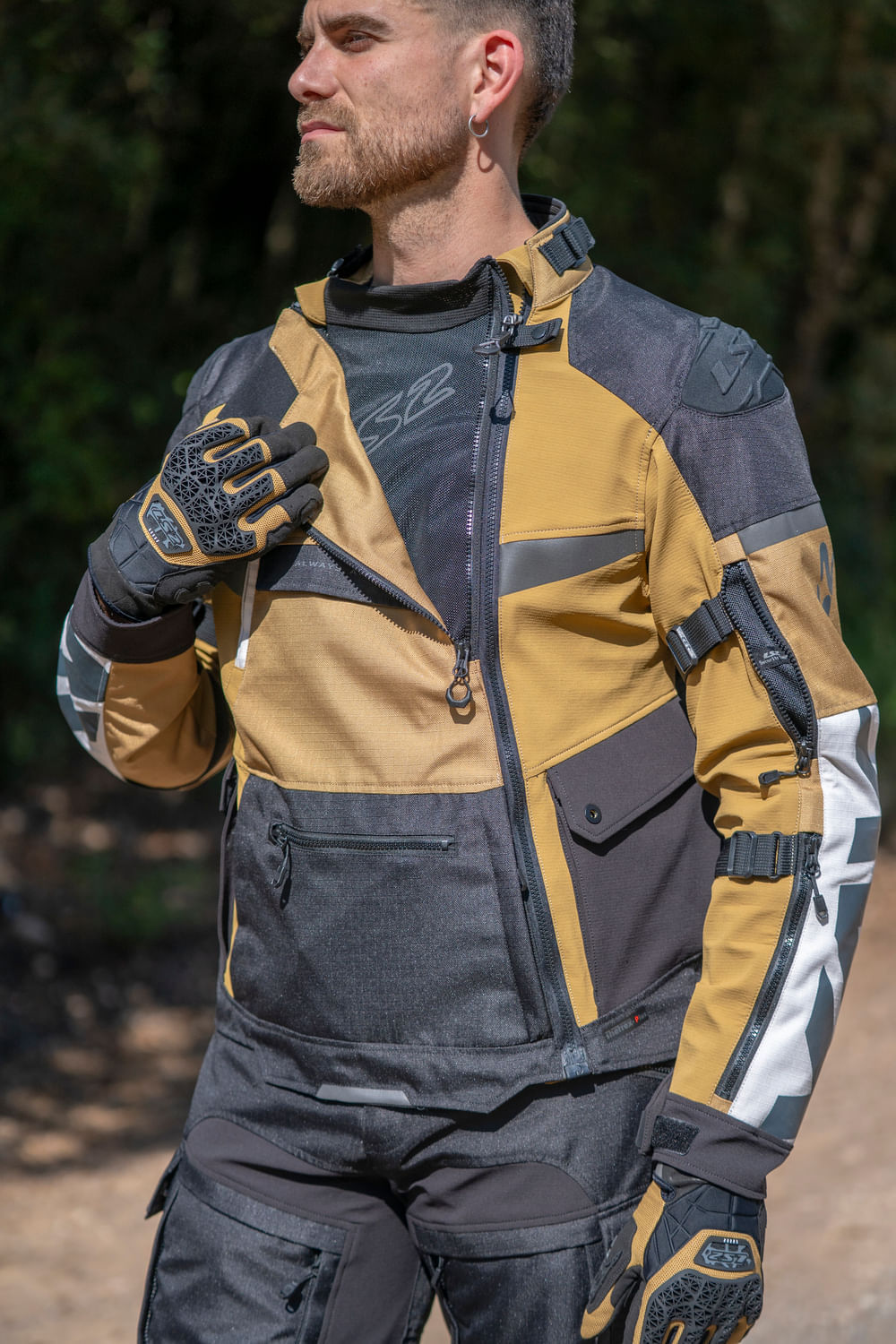 Campera LS2 X Master Sand Hombre Negro / Gris