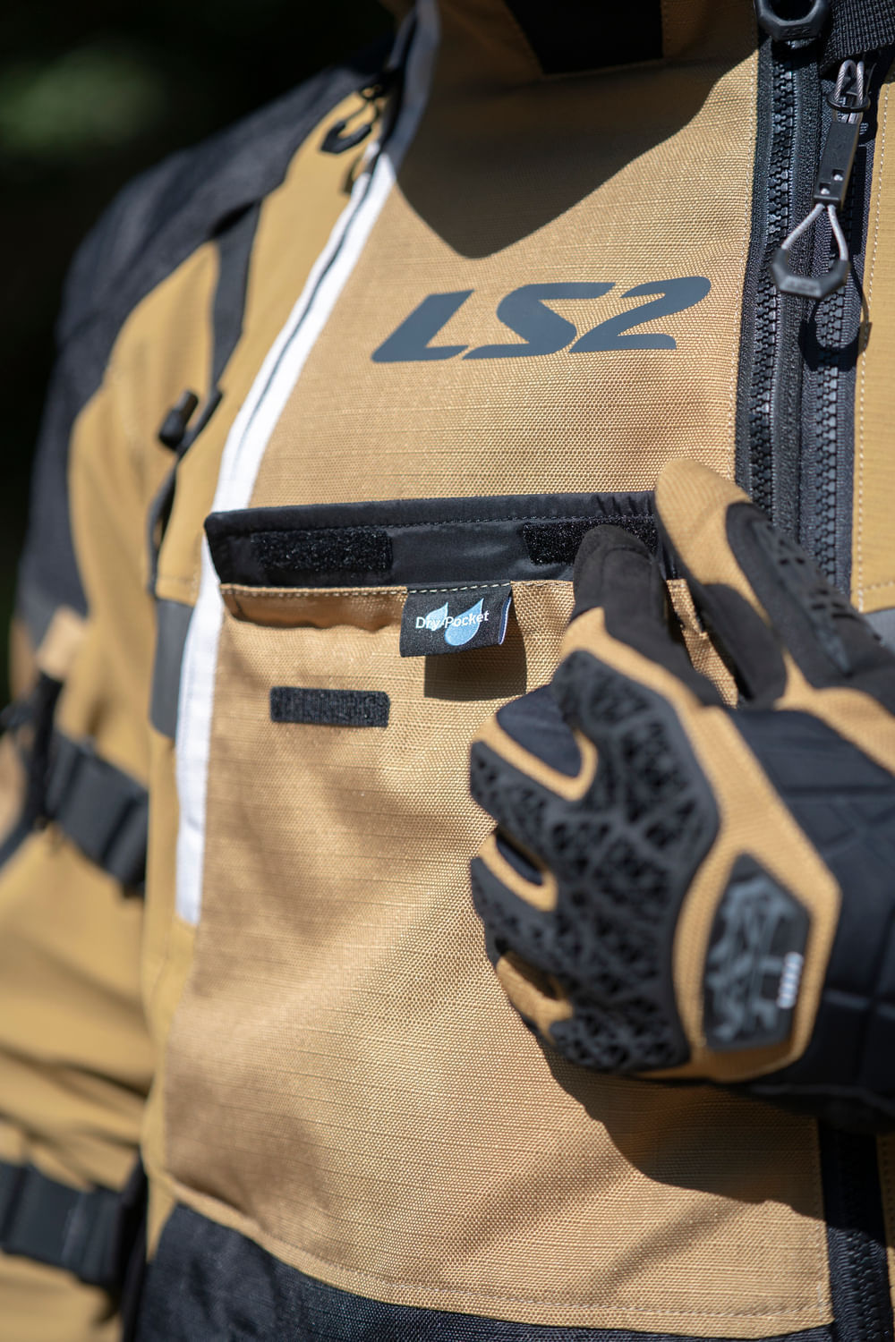 Campera LS2 X Master Sand Hombre Negro / Gris