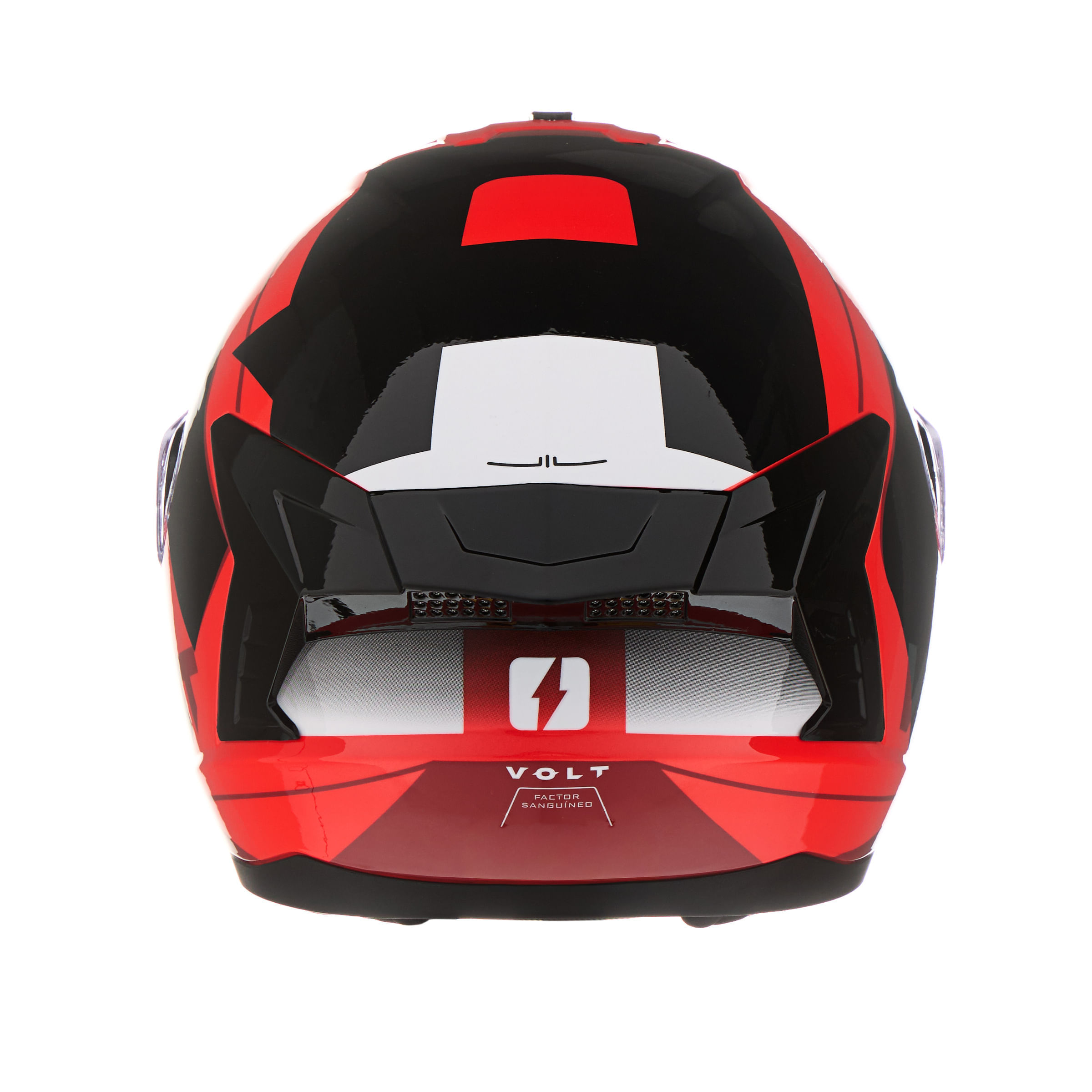 Casco MAC 070 Volt Broket Negro / Rojo / Brillo
