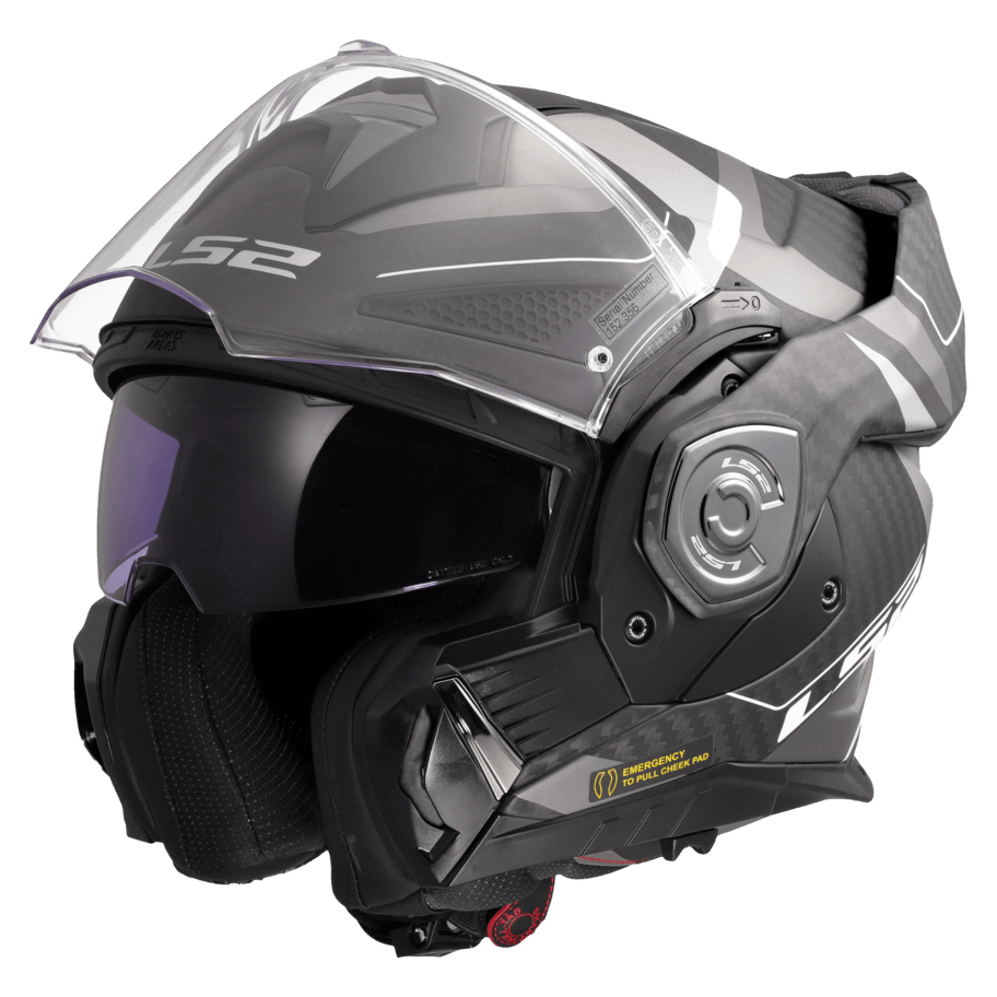 Casco LS2 901 Advant X Horizon Carbono Negro / Gris / Mate