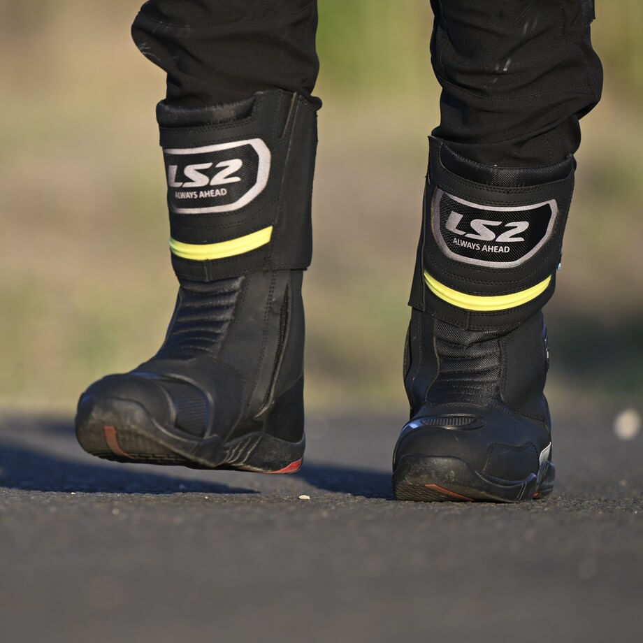 Bota LS2 Goby Hombre Negro / Amarillo