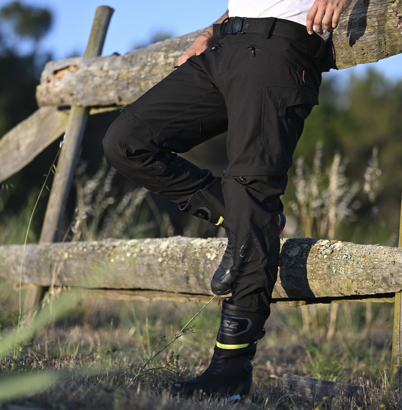 Bota LS2 Goby Hombre Negro / Amarillo