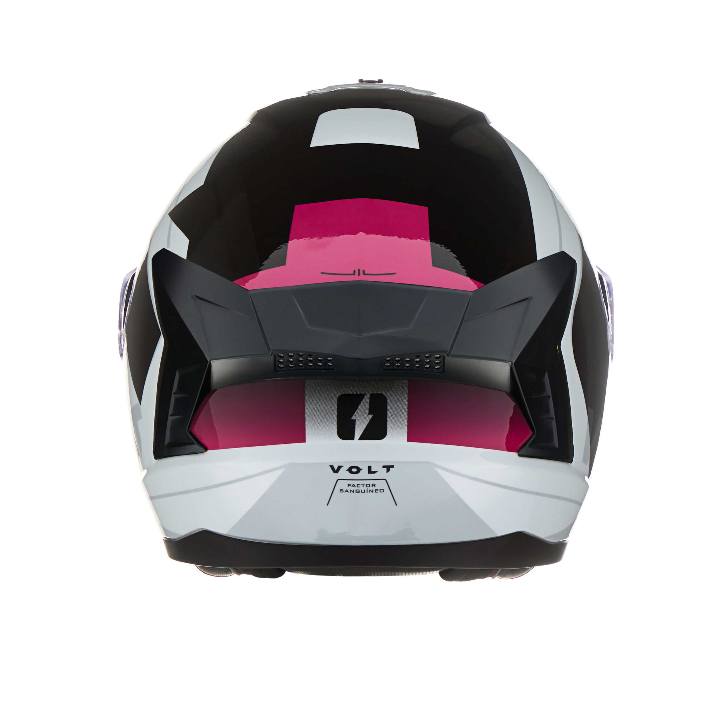 Casco MAC 070 Volt Broket Blanco / Rosa / Brillo
