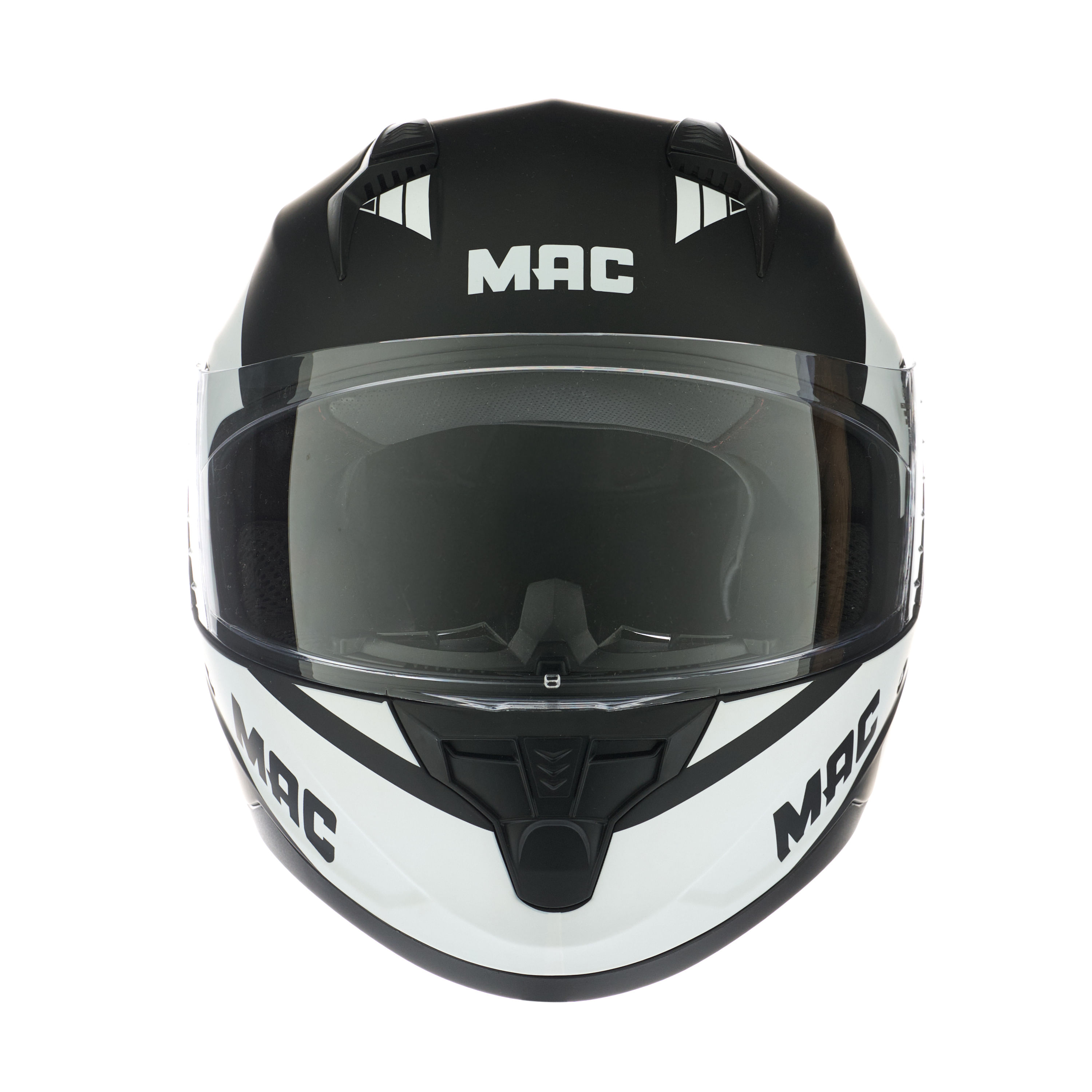 Casco MAC 067 Bass Cuard Negro / Blanco / Mate