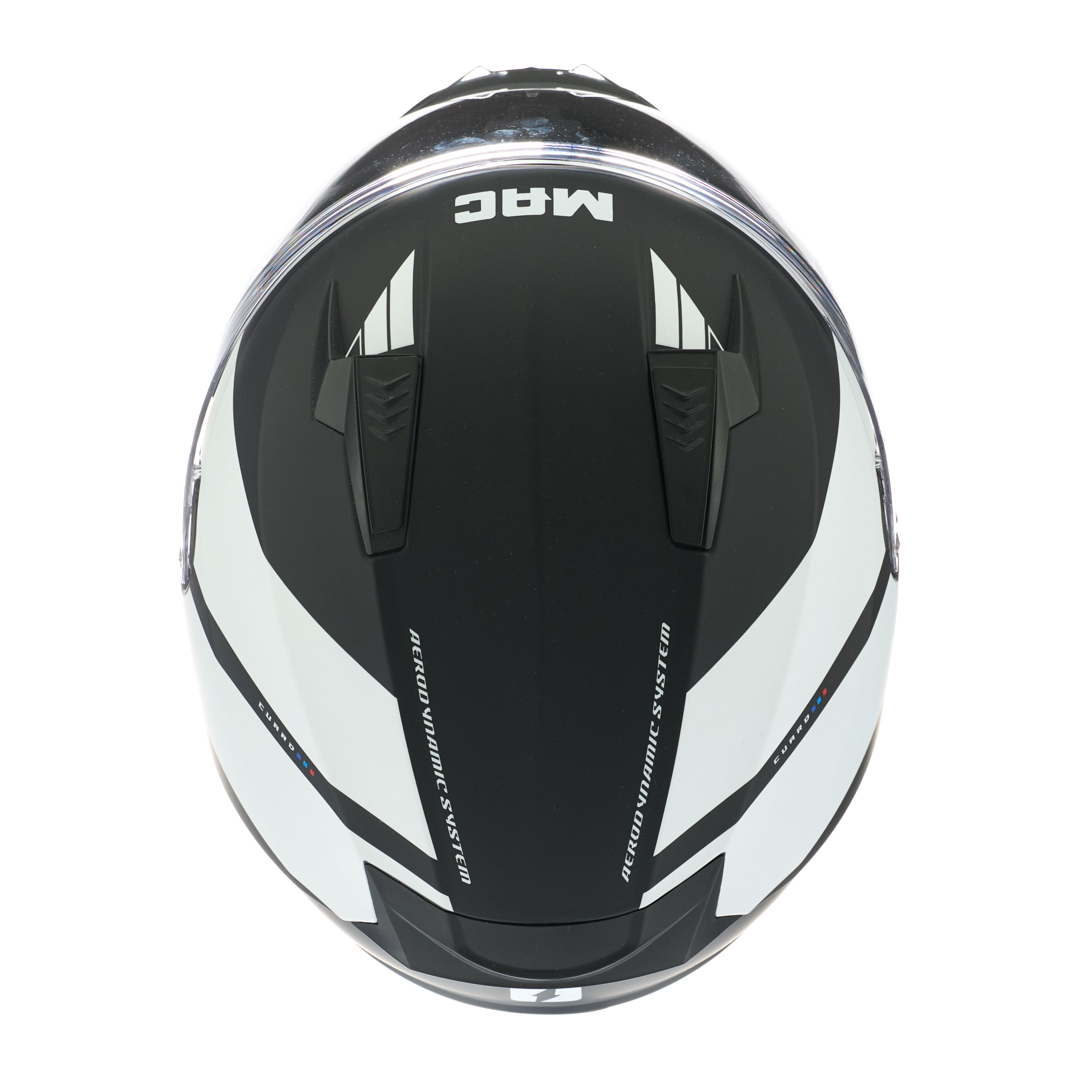 Casco MAC 067 Bass Cuard Negro / Blanco / Mate