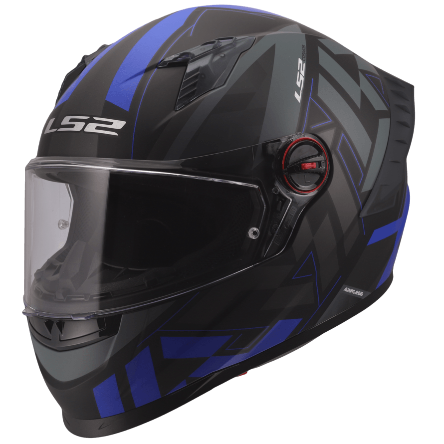 Casco LS2 816 Cosmos Paskal Negro / Azul / Mate