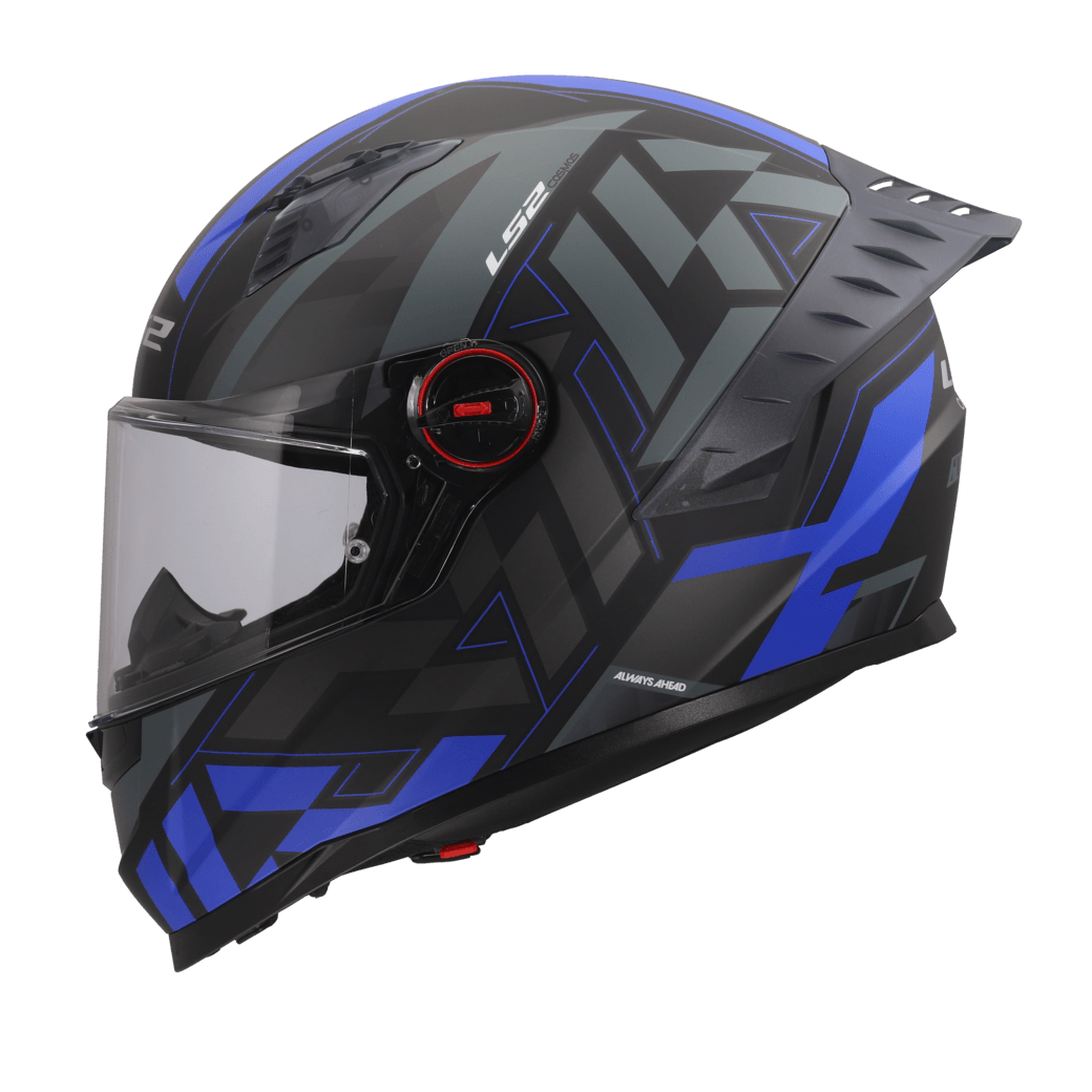 Casco LS2 816 Cosmos Paskal Negro / Azul / Mate