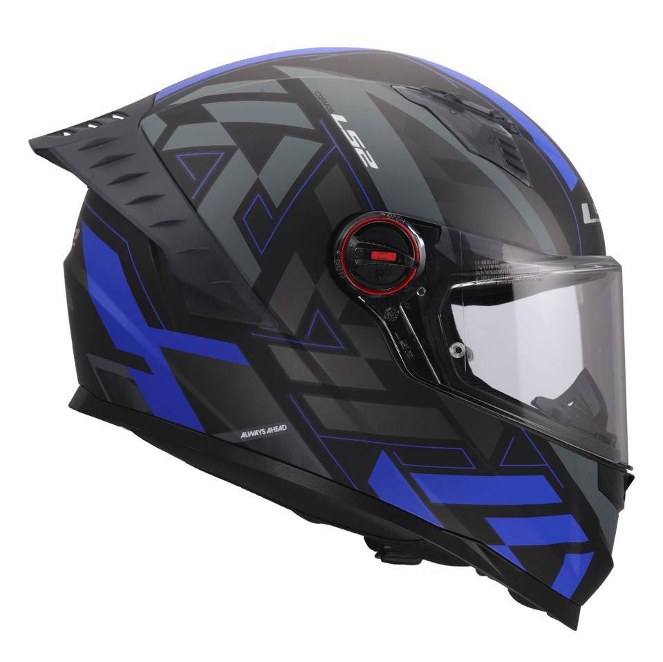 Casco LS2 816 Cosmos Paskal Negro / Azul / Mate