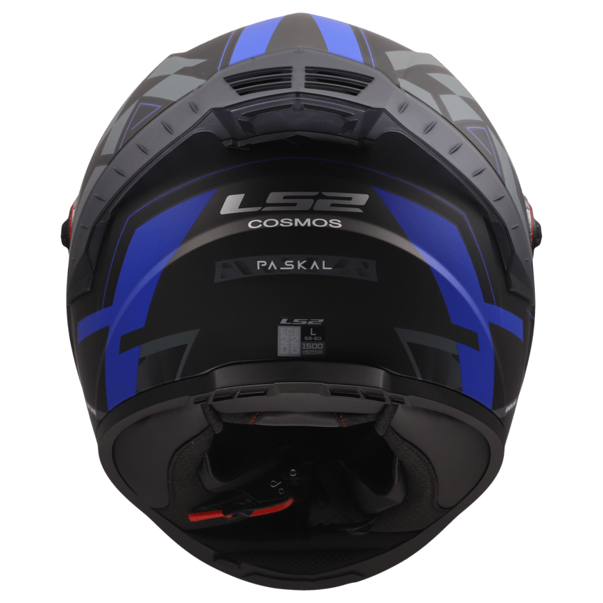 Casco LS2 816 Cosmos Paskal Negro / Azul / Mate